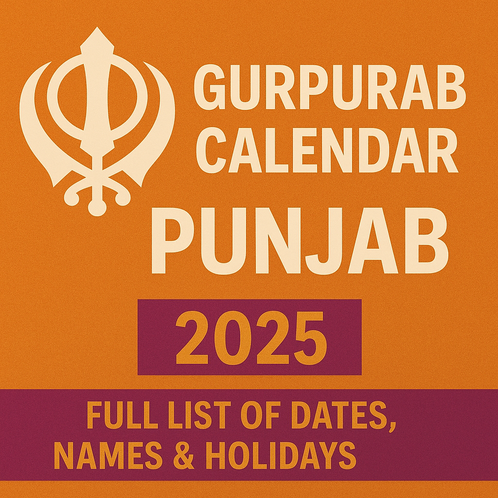 Gurpurab Calendar Punjab 2025