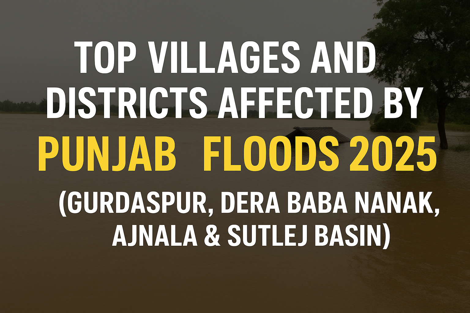 Top Villages and Districts Affected by Punjab Floods 2025