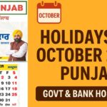 Holidays in October 2025 in Punjab